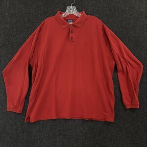 Patagonia Polo Shirt Mens XL Red Organic Cotton Long Sleeve Classic Outdoor Top